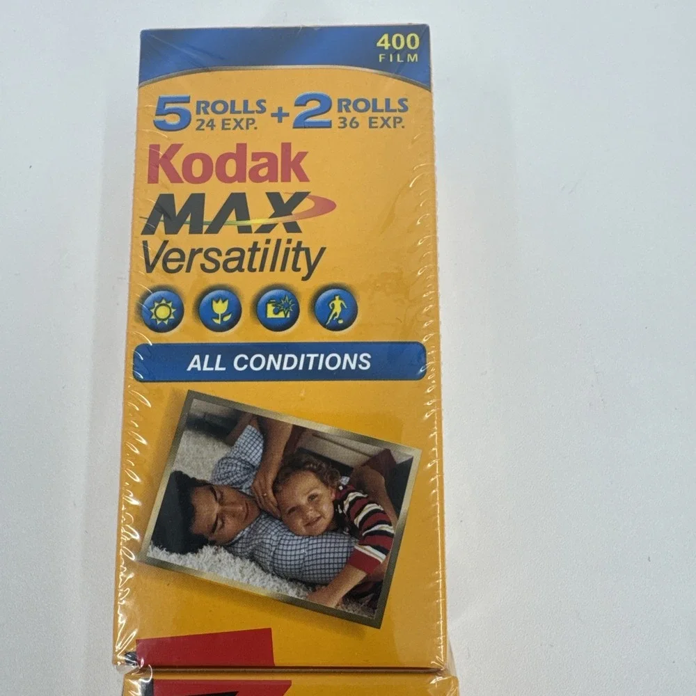Kodak‎ Max Versatility 400 35mm Color Film 7 Rolls, Expired 2/2007